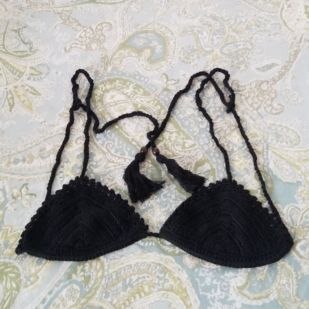 Olivaceous - crochet bikini top
